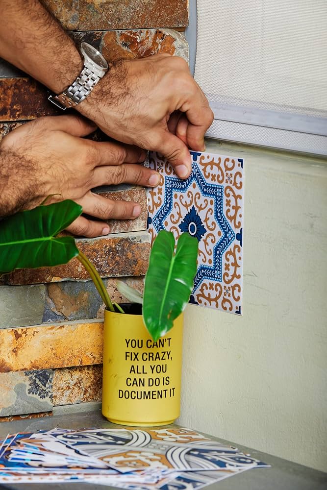 スペインのモザイクトレー 再販1・受注制作】彫刻柄タイル＊モザイクタイルトレー タイル