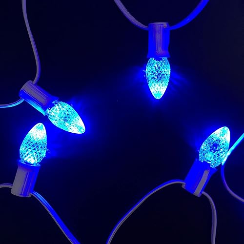 Miniatura 5 de caja de 25bombillas LED C7 de repuesto para guirnalda de luces, de grado comercial, 120V SMD LED, para bases E12