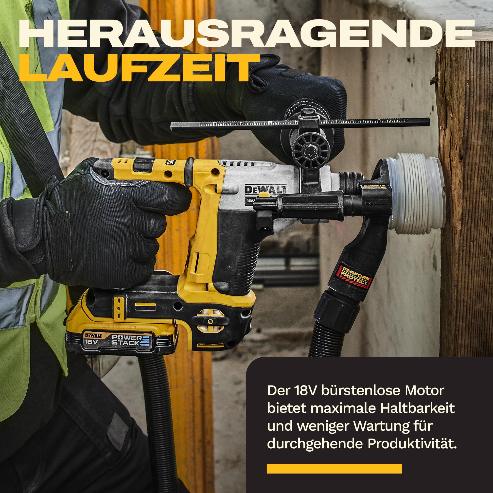 DEWALT 18-V-Schlagbohrmaschine XR SDS PLUS 16 mm, Nur Gerät, DCH172N-XJ