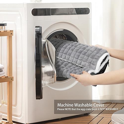 Miniatura 4 de Cama ortopédica para perros de gran tamaño con almohada de 36 x 24 pulgadas, impermeable, suave, cómoda, de espuma para mascotas, con funda