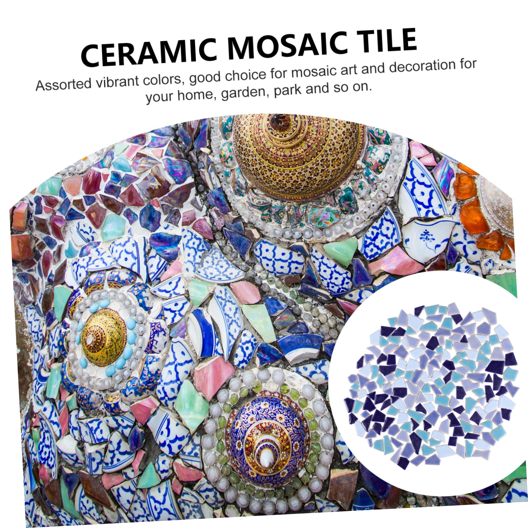 SHINEOFI 10pezzi Mosaico Ceramico Irregolare Piastrelle Colorate Per Decorazioni Fai Da Te Resistenti e Facili Da Utilizzare Ottime Per Creazioni Artigianali e Progetti