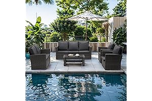 Versatile Outdoor Retreat: Wisteria Lane 5-Piece Patio Furniture Set