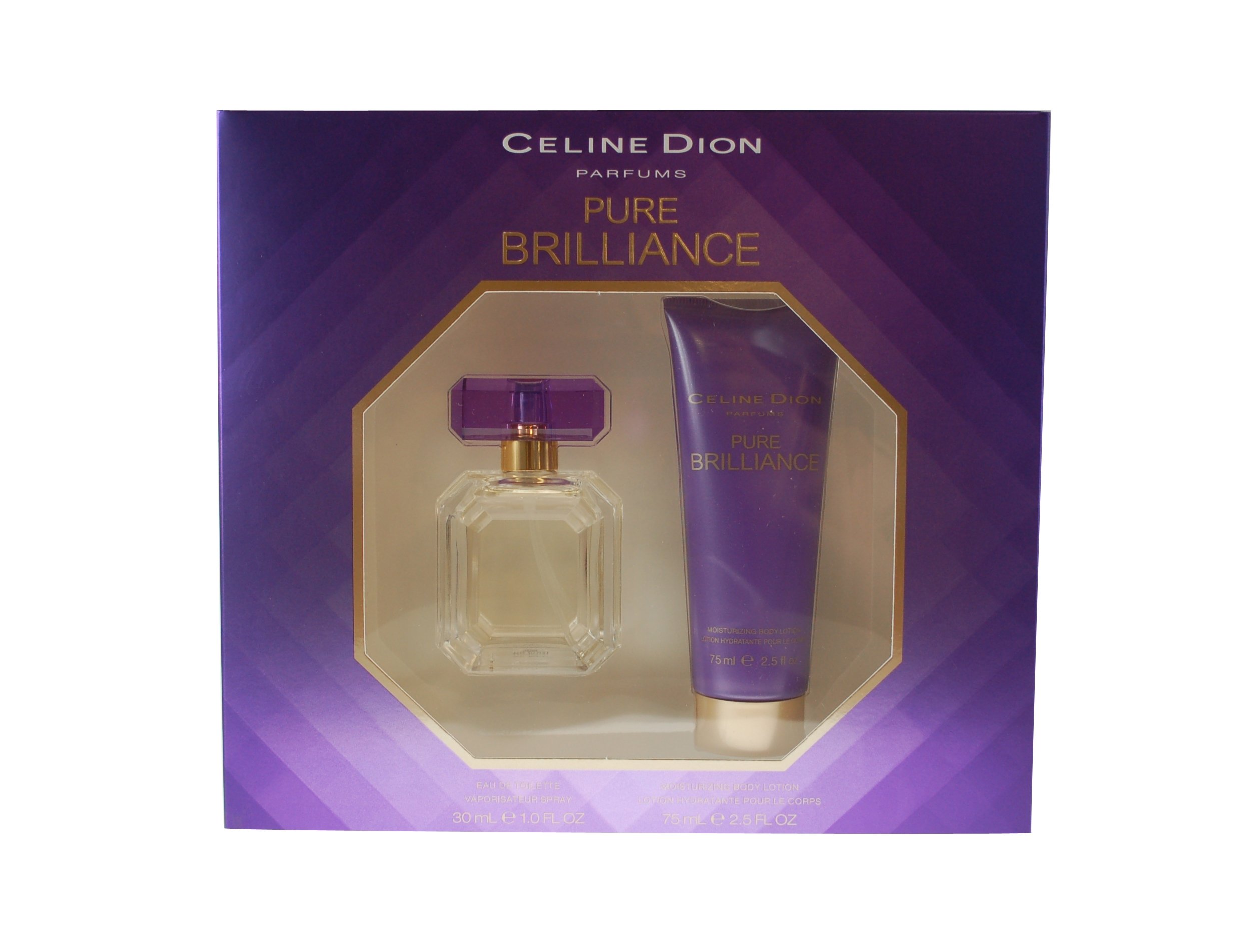 Celine Dion Pure Brilliance Set - For Women-Edt Spray 1 Oz & Body Lotion 2.5 Oz