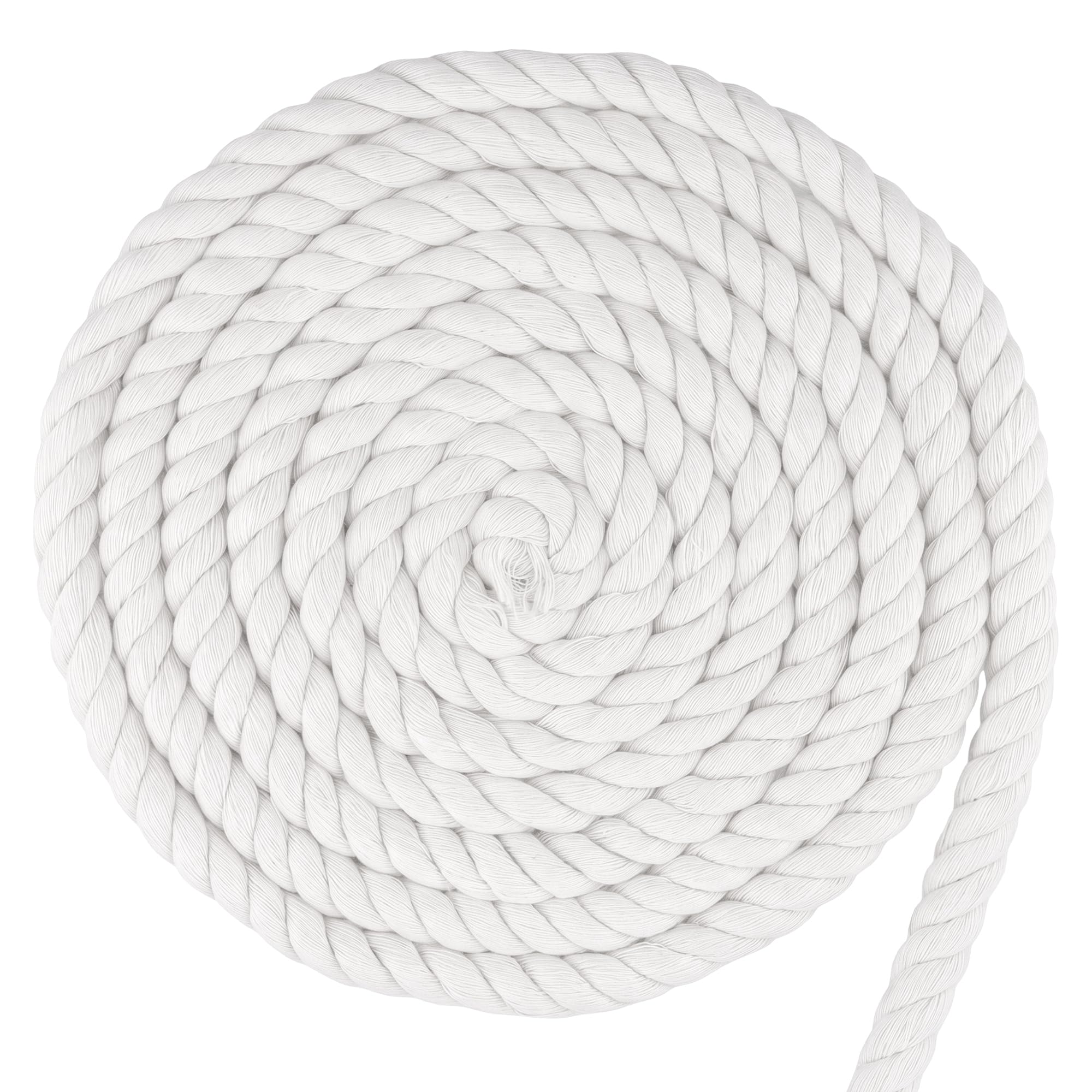 UNGFEI 16mm Cotton Rope 10M, White Twisted Cord