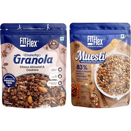 FIT & FLEX Choco Almond Granola & Muesli 450g 450 g