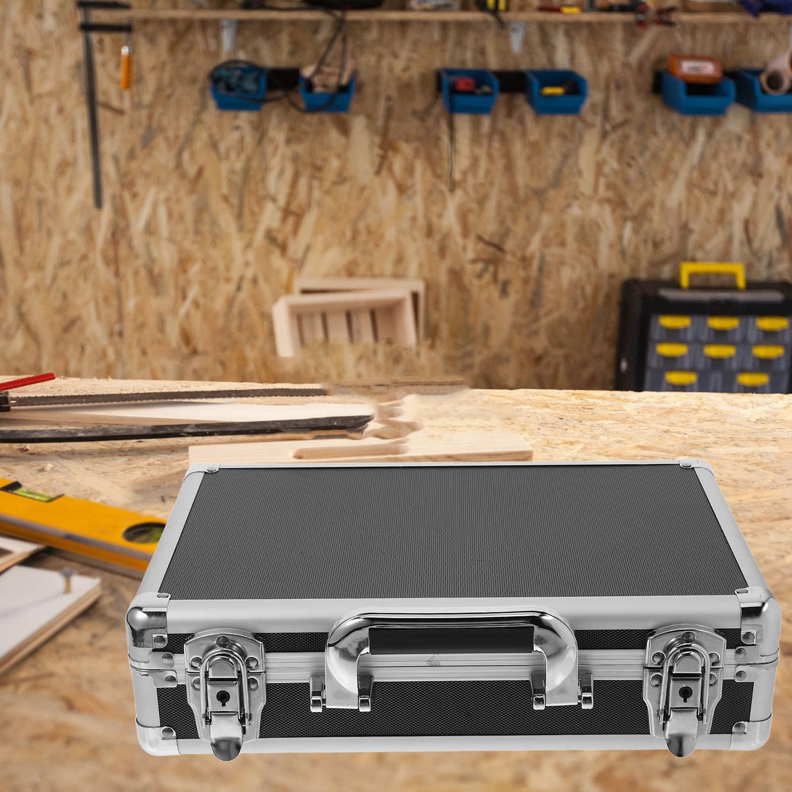 Gatuida Coffret à Outils Portable en Alliage D’Aluminium Noir