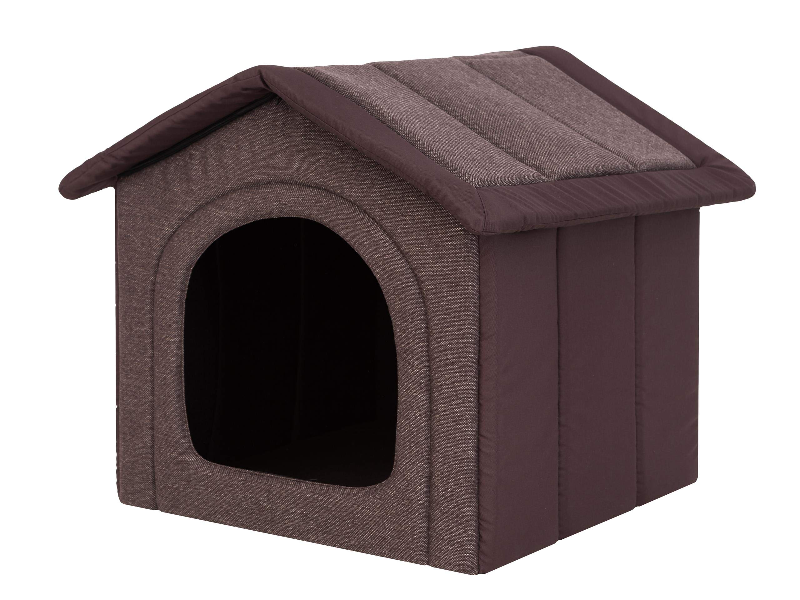 PillowPrim Dog Cave Dog Bed Cat Cave Medium 44 x 38 cm Dark Brown