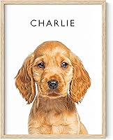 Haus and Hues Custom Pet Portrait Poster - Personalized Cat Dog Photo Prints, Upload Image for Unique Wall Art Decor