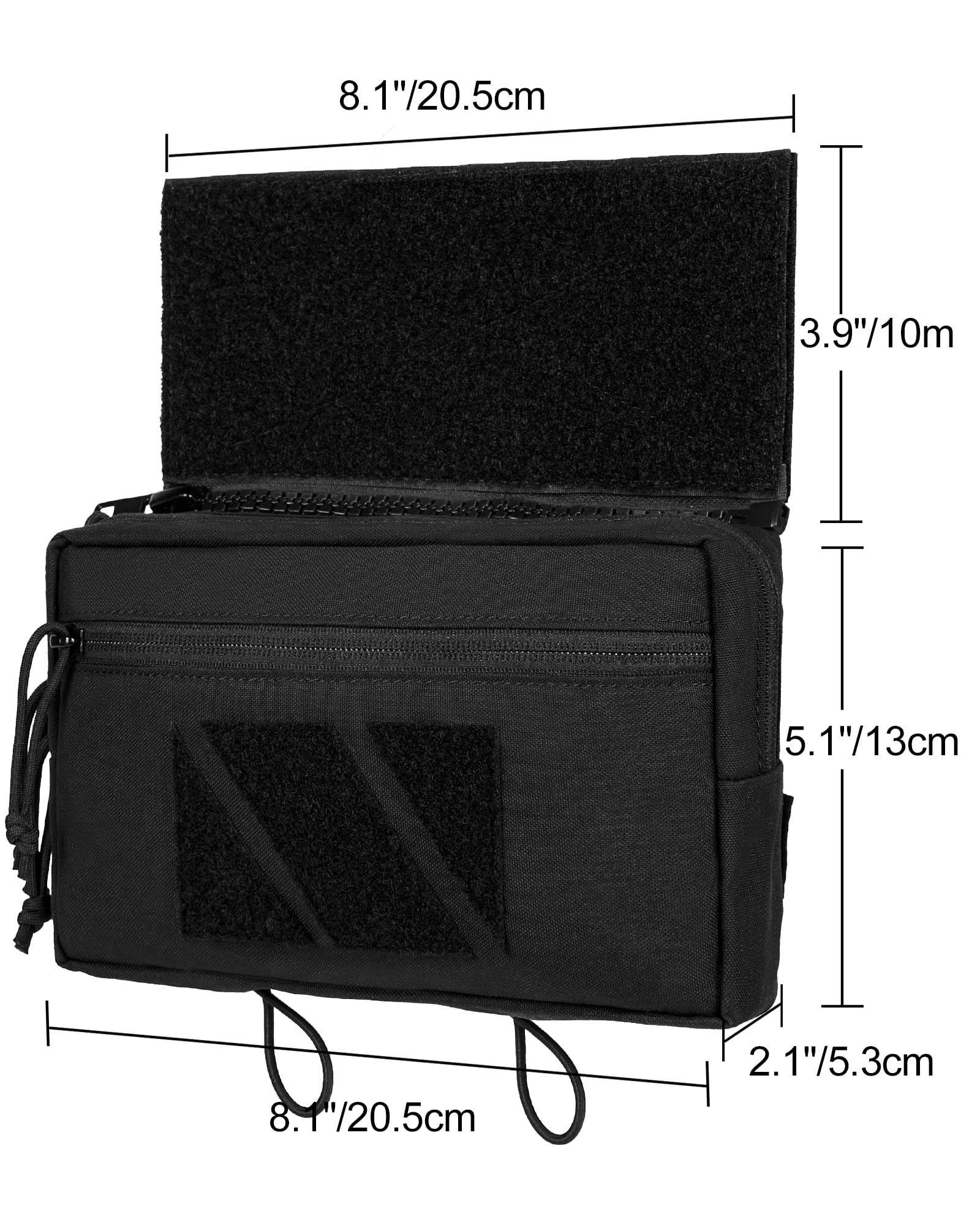 OneTigris Torba Drop Down, Plus 1S IFAK Pouch, organizer z przodu na kamizelkę taktyczną, kieszeń na płyty, torba pierwszej pomocy, na kemping, do samochodu, plecaka Airsoft