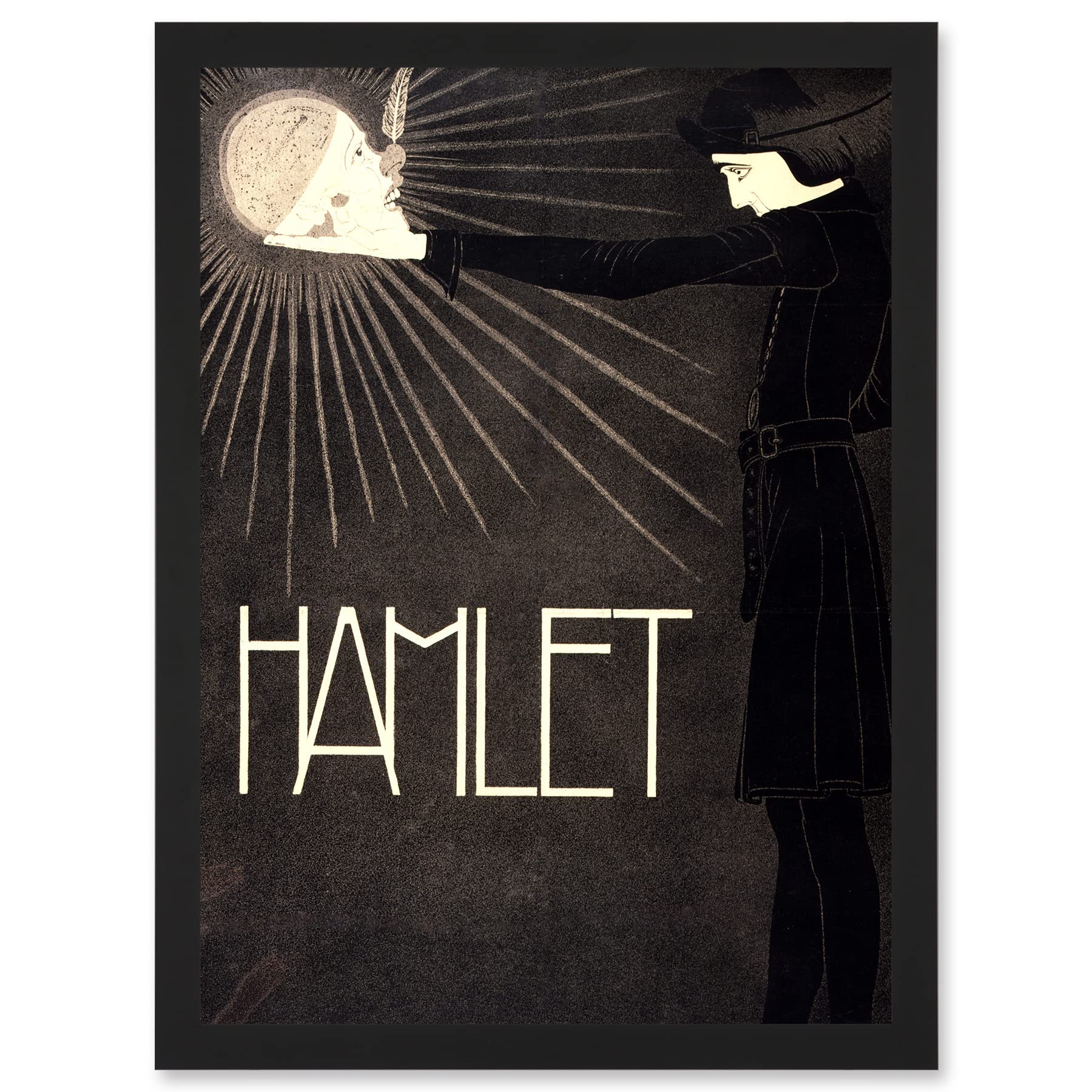Artery8 Hamlet Shakespeare Netherlands Theatre Stage Play Vintage A4 Artwork Framed Wall Art Print