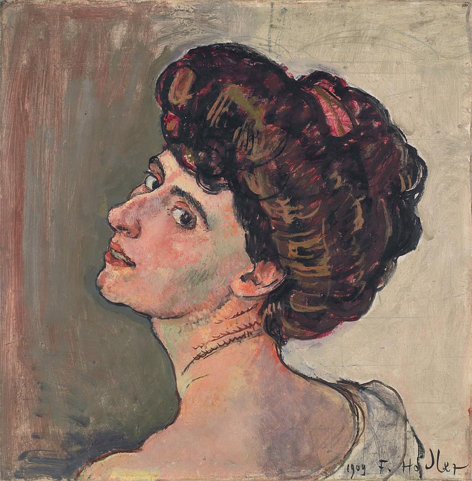 ARTXLXXBN Famous Painting Canvas Artwork Graffiti Print The Parisian Portrait of Valentine Gode Darel by Ferdinand Hodler Portrait Canvas Image for Home Decor 60x90cm