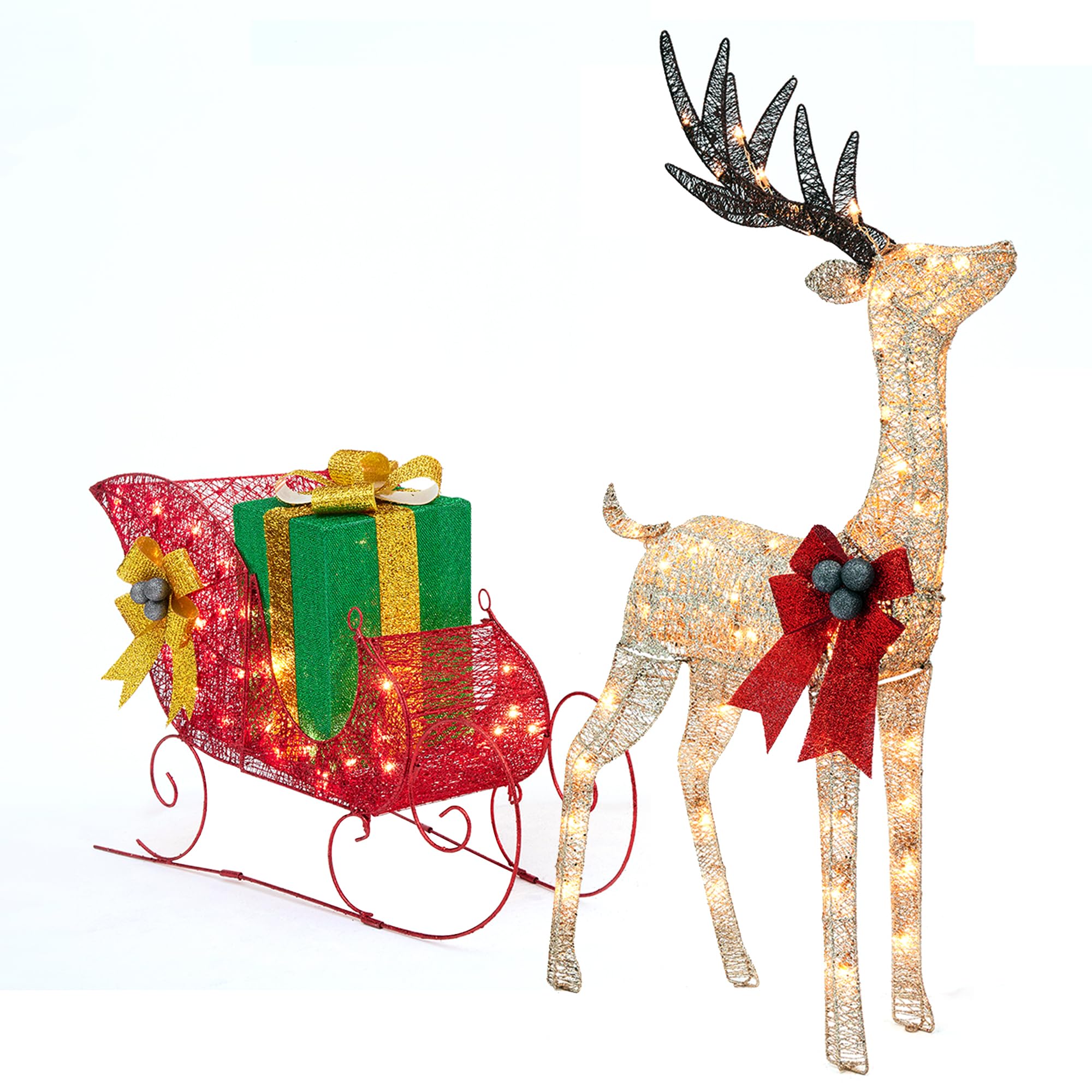  Little Reindeer 新品 Eight Tiny Reindeer Dasher Ornament - Keepsake Ornaments