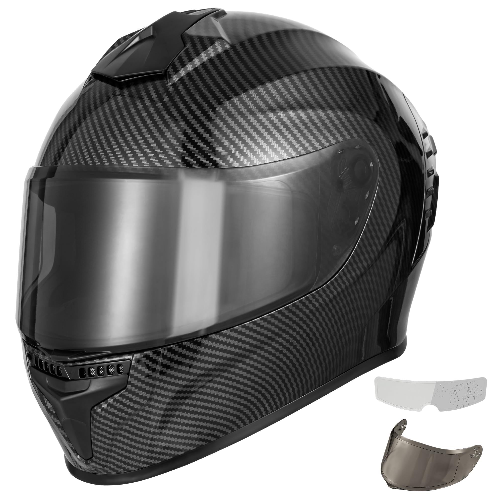 Favoto Full-Face Helmet (Carbon Fiber, M)