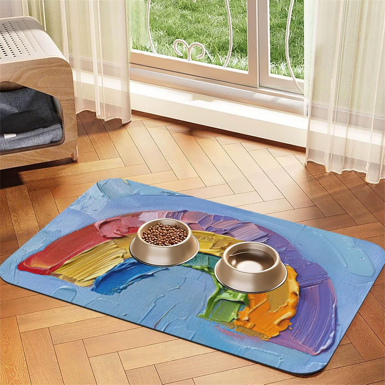 Tapis de gamelle imperméable pour le coin repas propre de votre chat