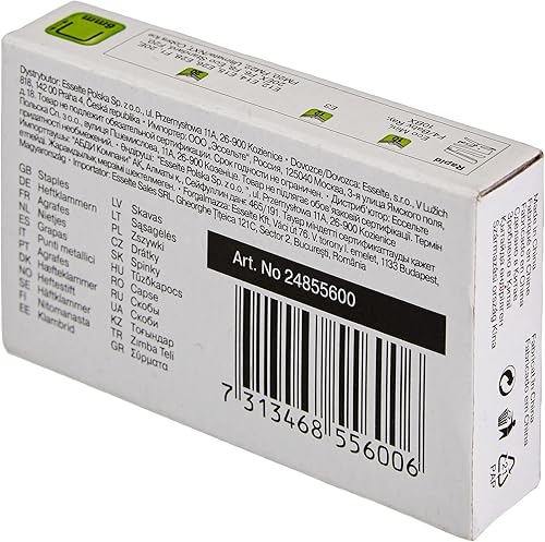 Miniatura 4 de Rapid Grapas estándar de 240.236 in, para engrapar hasta 20 hojas, uso con grapadoras eléctricas y de escritorio, alambre galvanizado, caja de 1000,