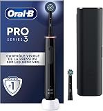 Oral-B Pro 3 3500 Brosse À Dents Électrique, Avec Capteur De Pression Pour Protéger Les Gencives, 3 Modes De Nettoyage, 1 Manche Noir, 1 Étui De Voyage, 2 Brossettes Rondes De Rechange - 1