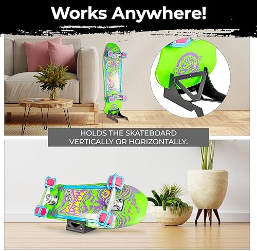 Miniatura 8 de Origami - Soporte para monopatín de Skater Trainers - Almacena y exhibe - Mantén las tablas fuera de la pared - Una gran exhibición para eso