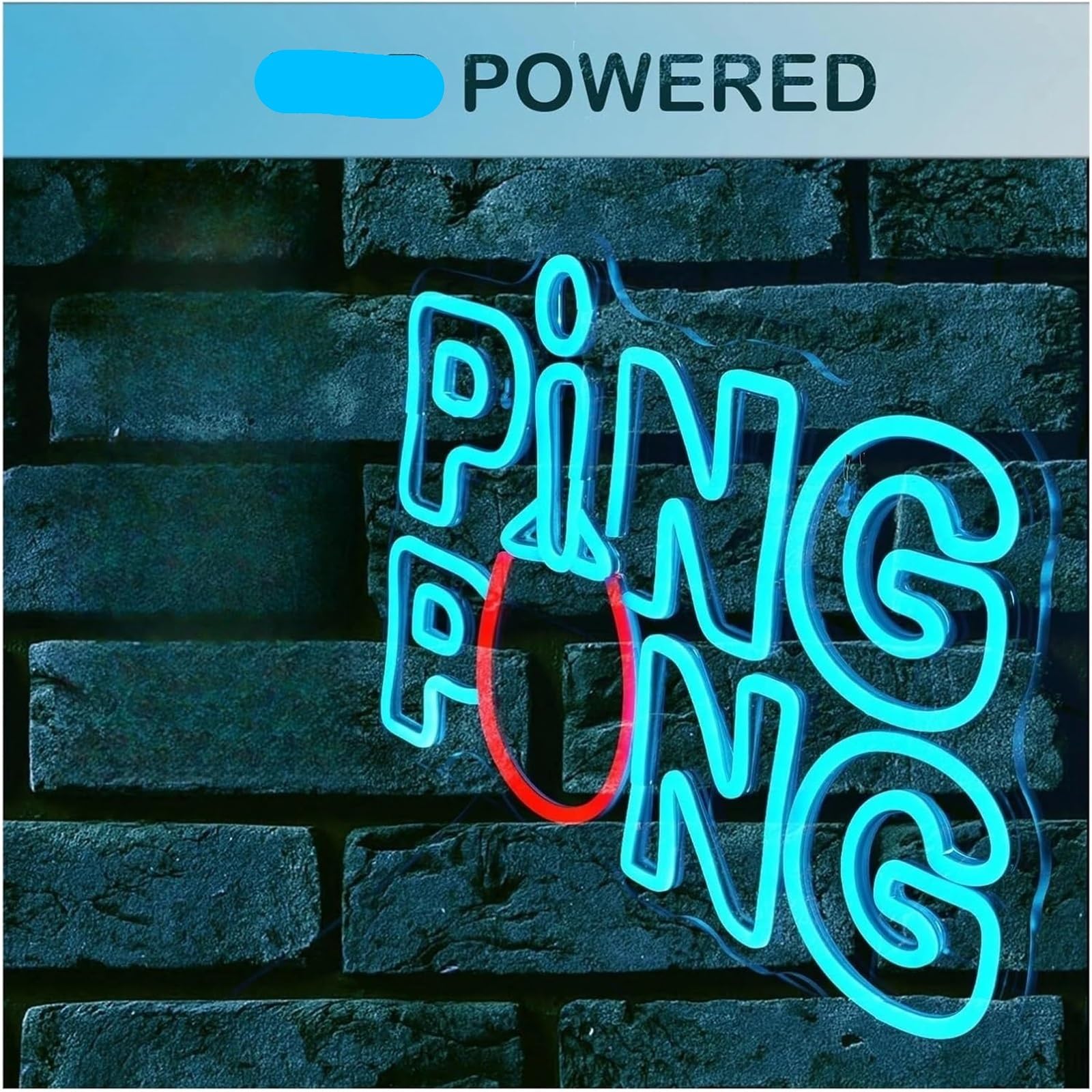 lampe au néon Ping-Pong pour enseigne au néon pour tennis de table à intensité variable pour chambre coucher, magasin, bar, fête