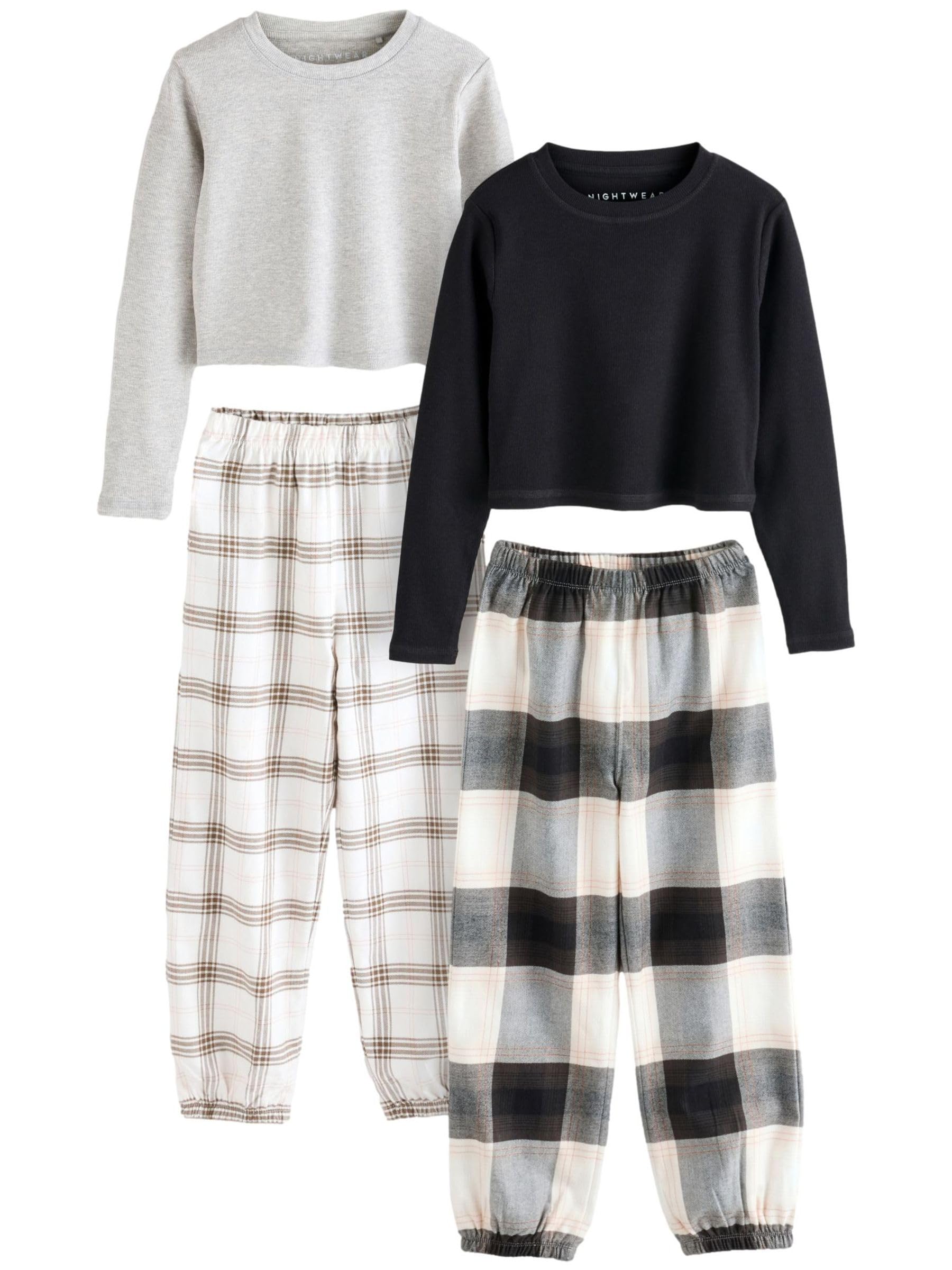 NEXT Niñas Pack de 2 Pantalones de Pijama Tejidos