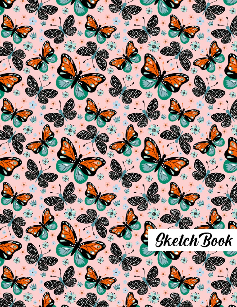 Butterfly Sketchbook: Butterfly Pattern Sketching, Sketch Drawing, Sketchbook For Men, Women, Girls, Boys And Kids