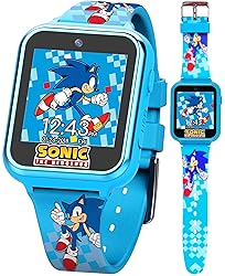 SEGA Sonic the Hedgehog Educational Learning Touchscreen Smart Watch Toy for Boys, Girls, Toddlers - Selfie Cam, Learning Games, Alarm, Calculator, Pedometer (Model: SNC4055AZ)