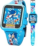SEGA Sonic the Hedgehog Educational Learning Touchscreen Smart Watch Toy for Boys, Girls, Toddlers - Selfie Cam, Learning Games, Alarm, Calculator, Pedometer (Model: SNC4055AZ)