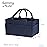 Sammy & Lou Diaper Caddy Organizer - Collapsible Tote Bag with Handles - Organizer for Diapers, Wipes & Baby Changing Supplies - Felt Storage Organizing Bin for Car, Desk, Nursery (Navy Blue)