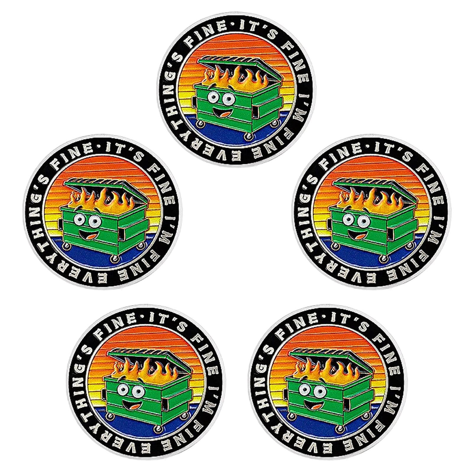 Challenge Coin - kolekcjonerska moneta | Motivational Coin | Fire Challenge Coin With Custom Engraving Fun Limited Cute Fire Challenge Coin Fire Challenge Coin For Men & Women