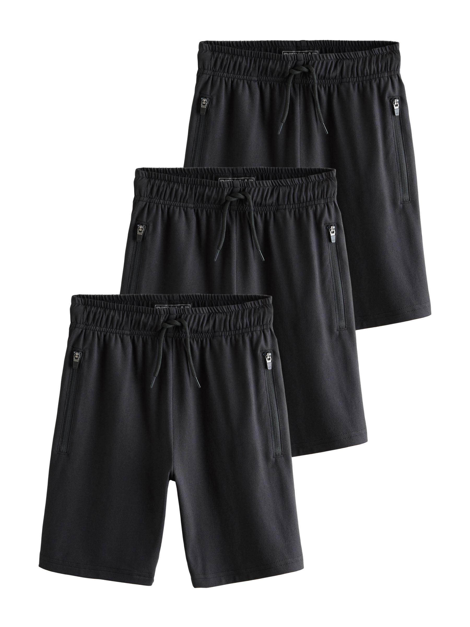 NEXT Niños Pack de 3 Pantalones Cortos de Deporte Ligeros