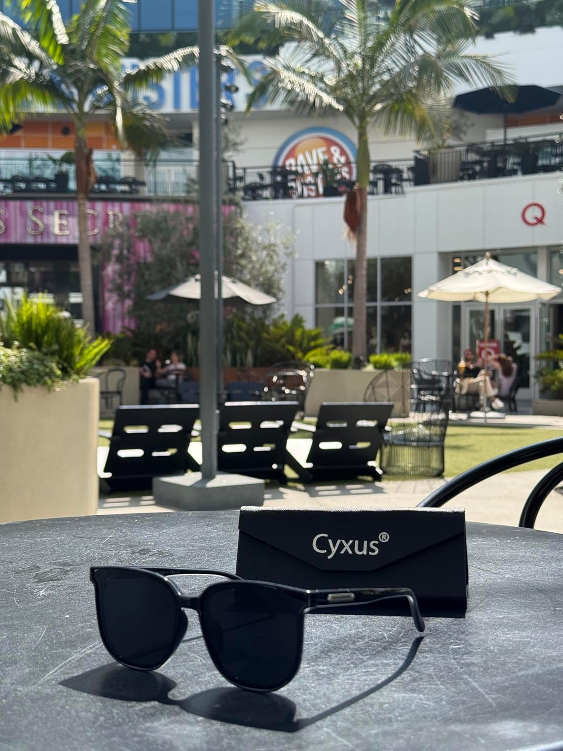 Cyxus Polarized Oversized Square Sunglasses for Women Men UV Protection TR Frame 1711 - Image 3