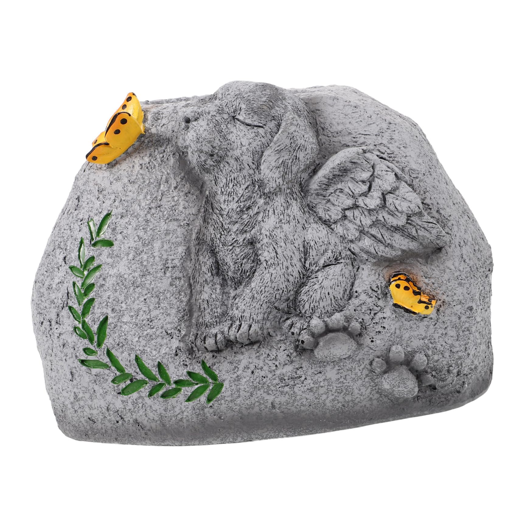 Plaque commémorative pour animaux et pot de fleurs de jardin pour surmonter le deuil d'un chien