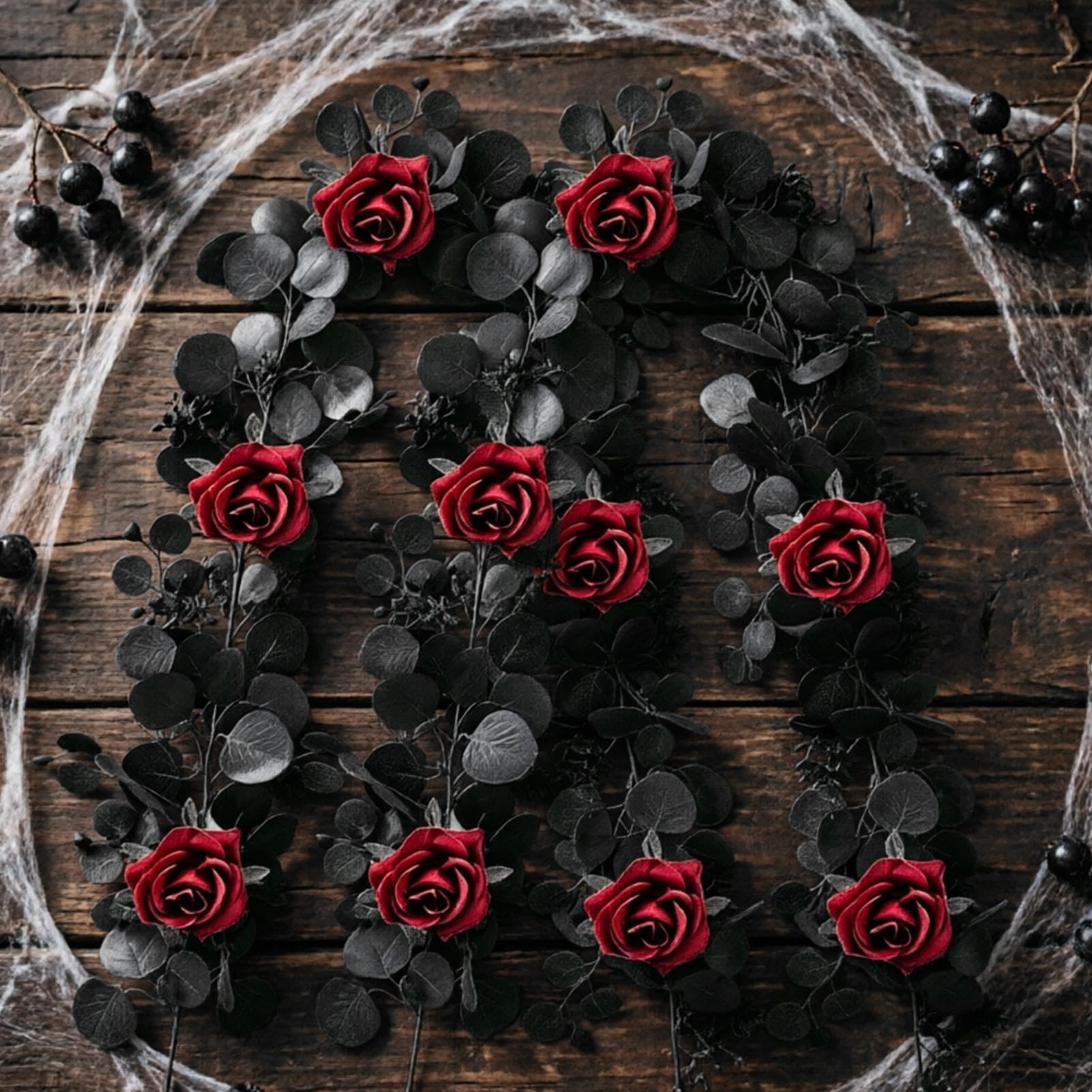 Generico Ghirlanda Halloween Da 2 Pezzi Decorazione Esterno Riutilizzabile | Ghirlanda Autunnale Rosa Decorazioni Halloween Per Soggiorno Camera Da Giardino Cortile