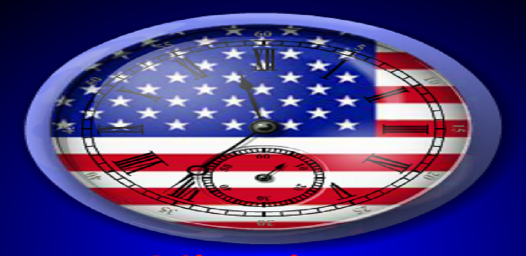 3D American Flag Alarm Clock - Featuring Sticky Notes - App on