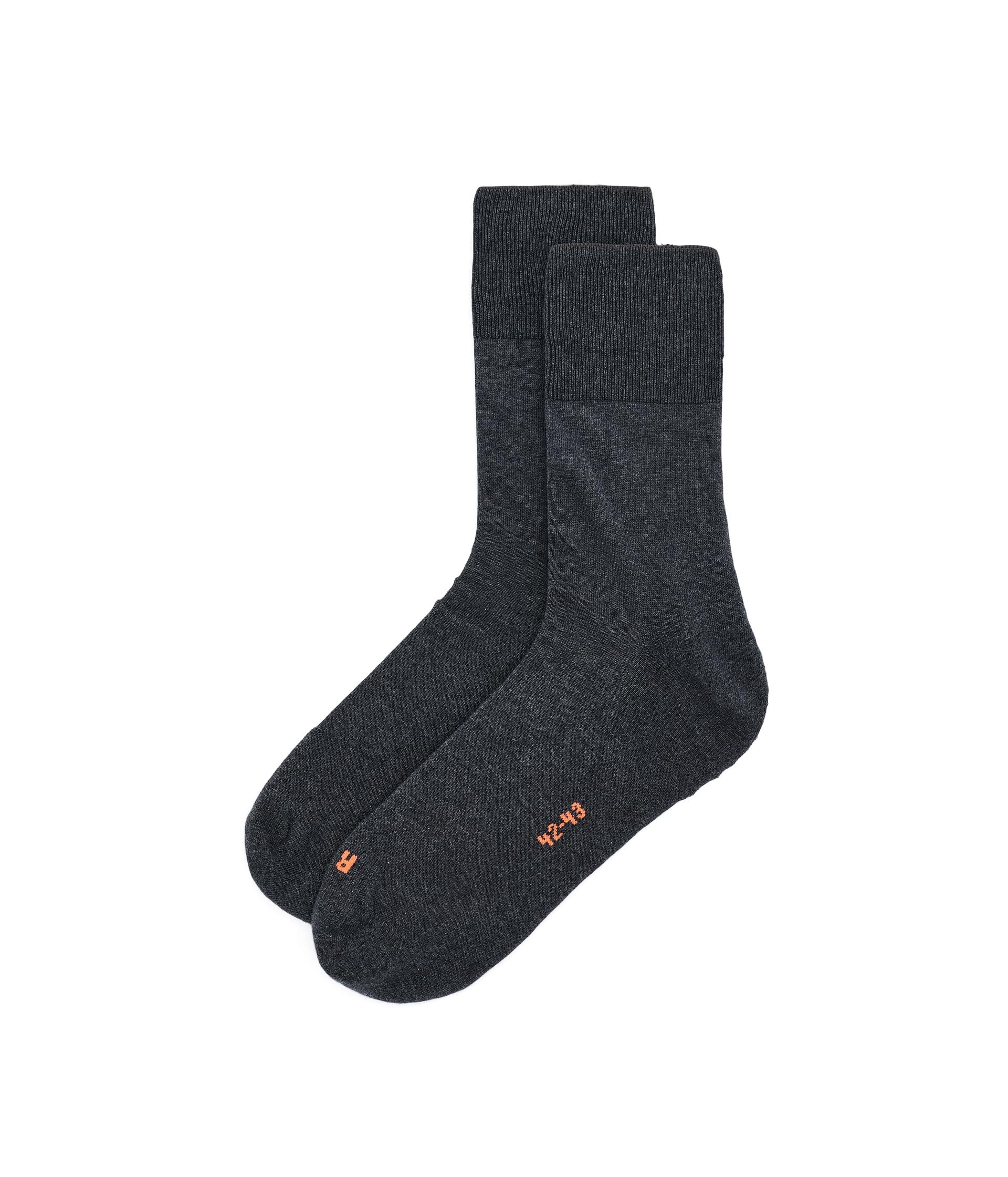 Falke, Unisex, Cotton Run Socks, Dark Grey, EU 37-38 (US Men's 5-6, Women's 6.5-7.5)
