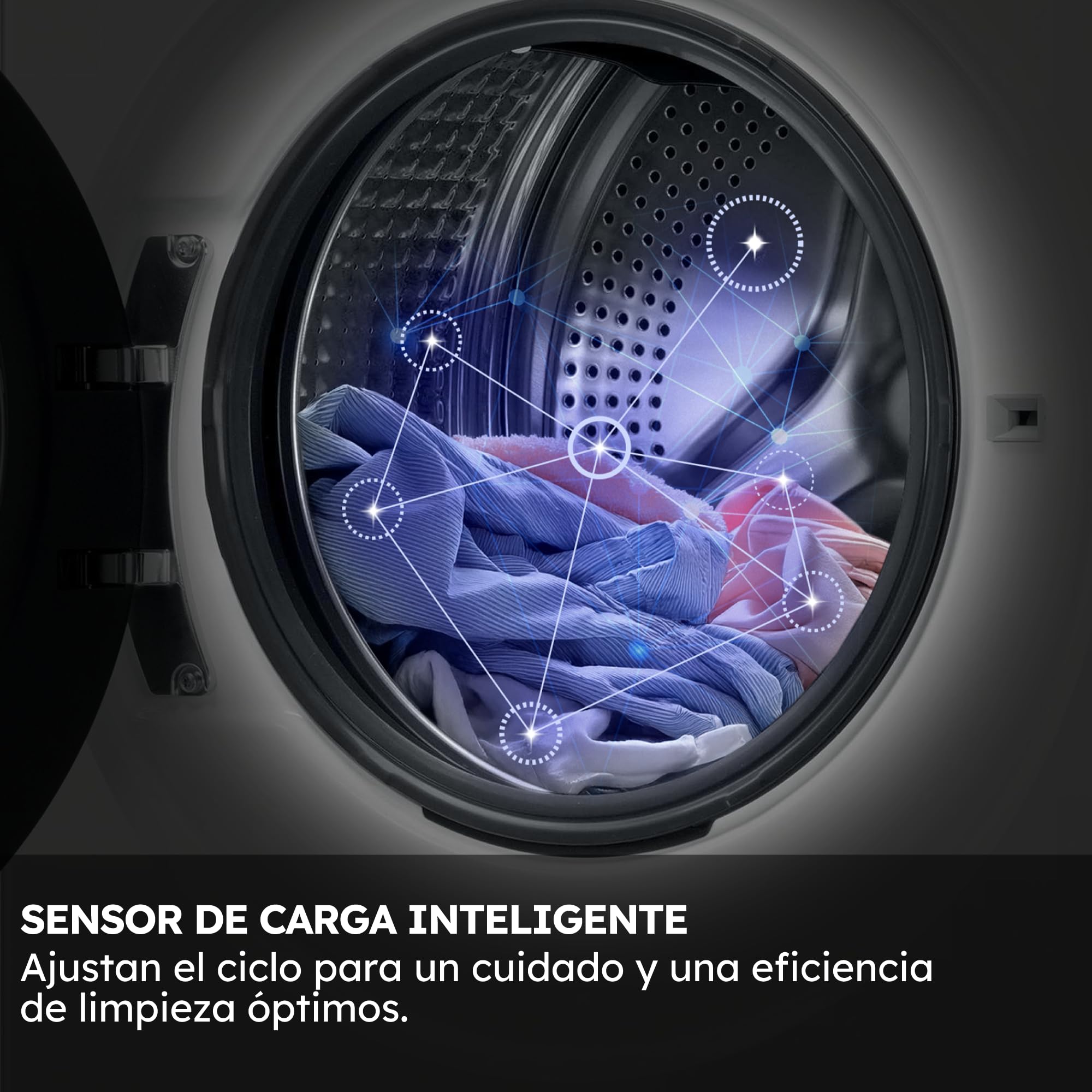Haier I-Pro Series 1 HW110-BP14929A-S Lavadora Carga Frontal 11KG, Función Vapor, 15 Programas, Antibacterias, Motor Inverter, Display Digital, 1400 RPM, Inicio Diferido, Detector de KG, Blanco