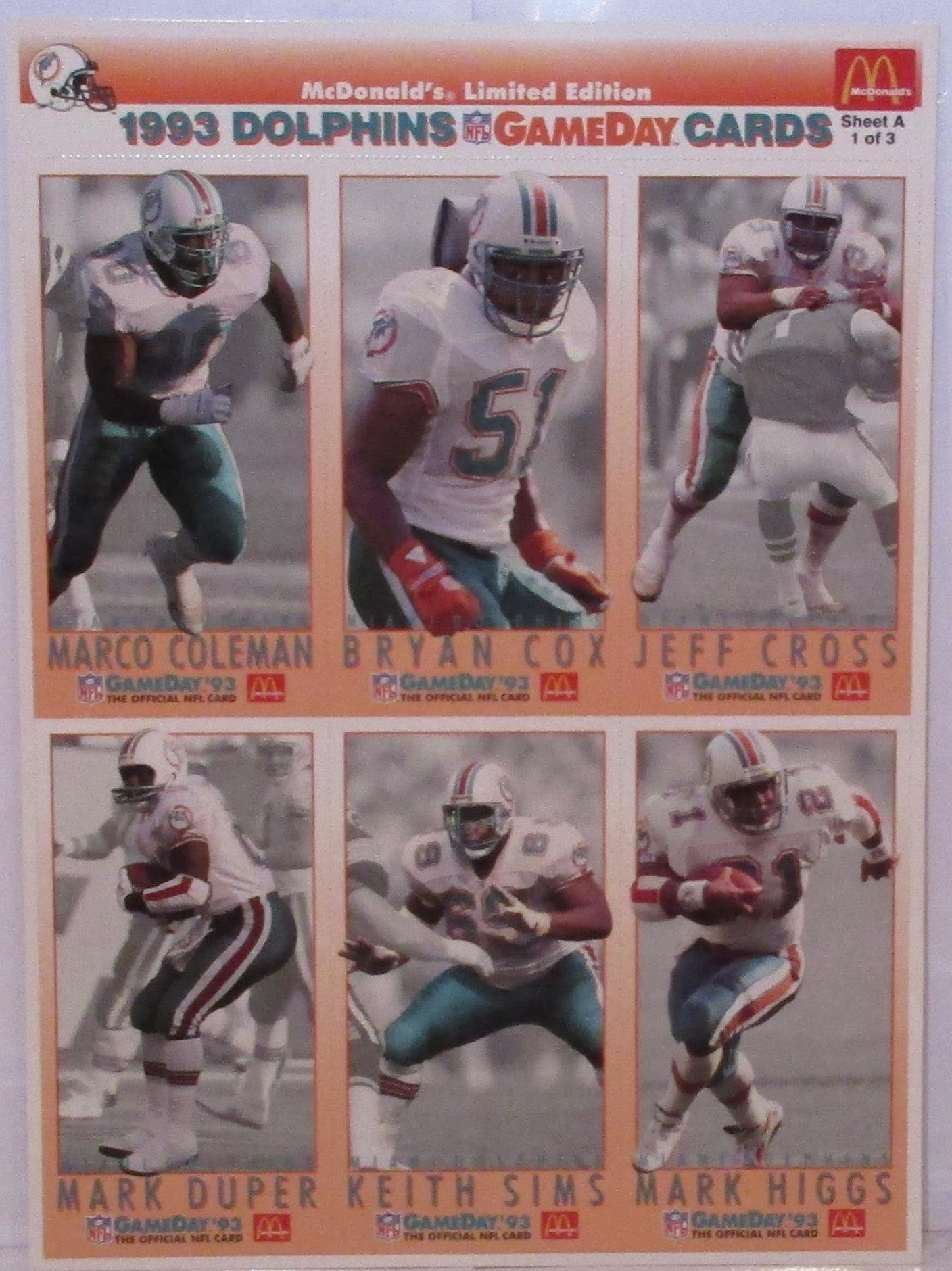 Amazon.com : Mcdonalds 1993 Gameday Limited Edition Collector Cards :  Sports Related Trading Cards : Sports & Outdoors