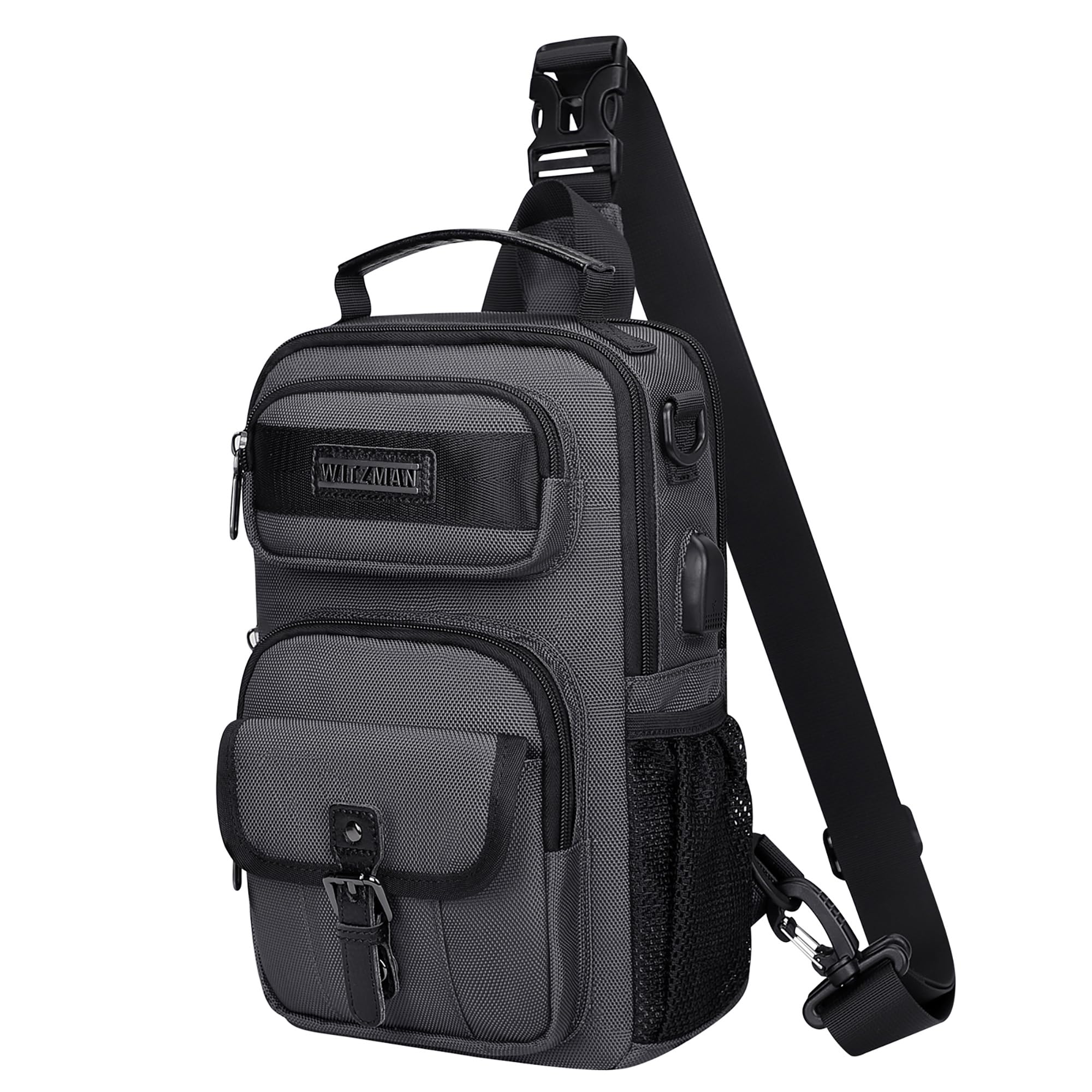 Sling Bag for Men Convertible Travel Sling Backpack USB Charging Port Lightweight Crossbody Shoulder Casual Daypack-image-27