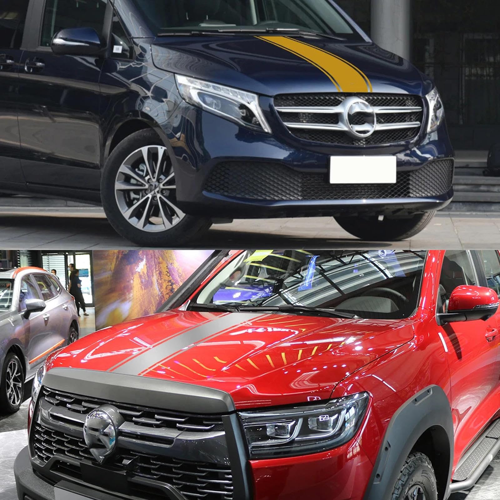 Różne rozmiary Uniwersalna osłona maski samochodu Naklejki boczne do grafiki modowej Akcesoria do automatycznego tuningu Naklejki dekoracyjne z folii winylowej