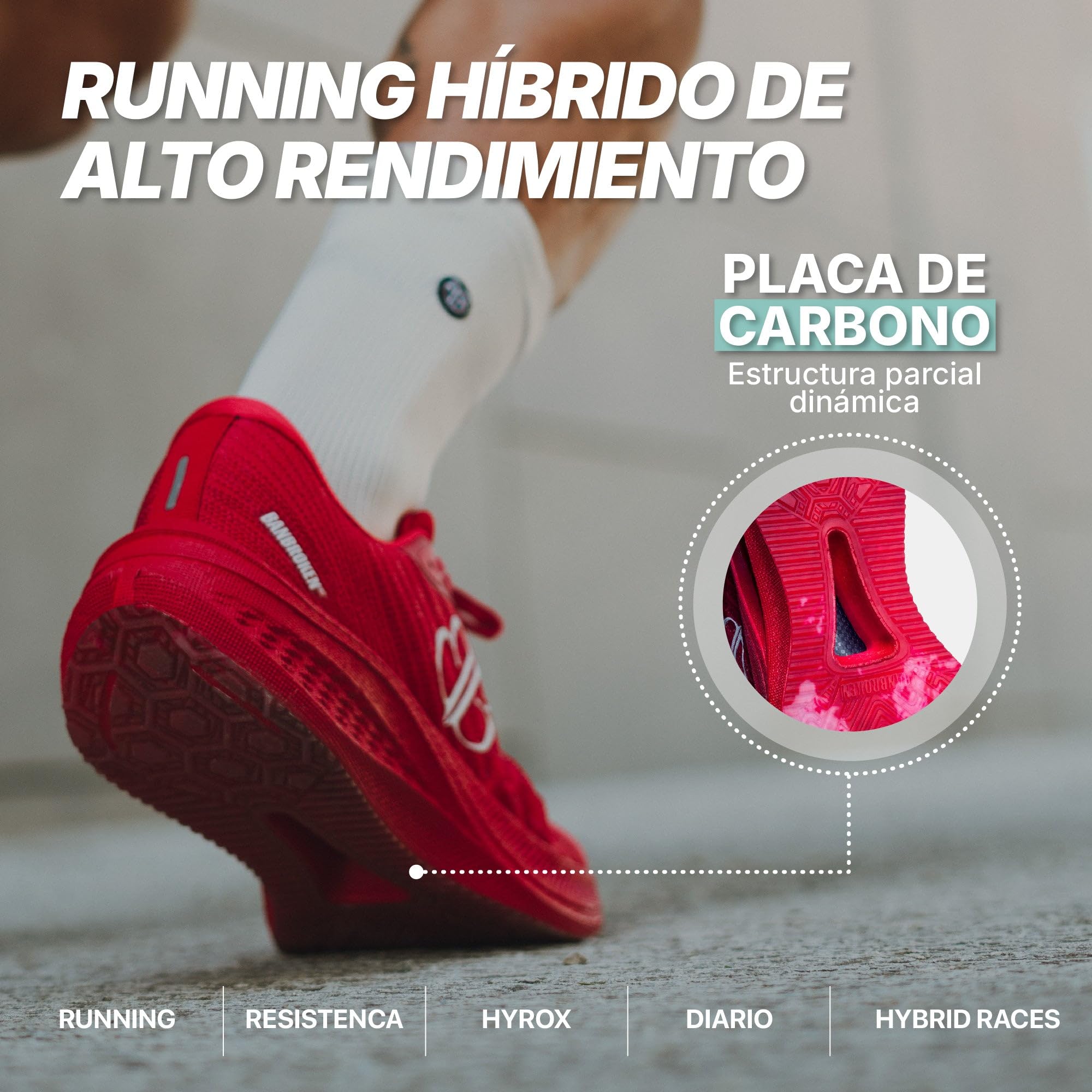 Banbroken | Levito | Zapatillas Deportivas para Entrenamiento Híbrido | HYROX | Cross Training | Transpirables | Ligeros y Resistentes | Tracción y Estabilidad en Todos los Terrenos