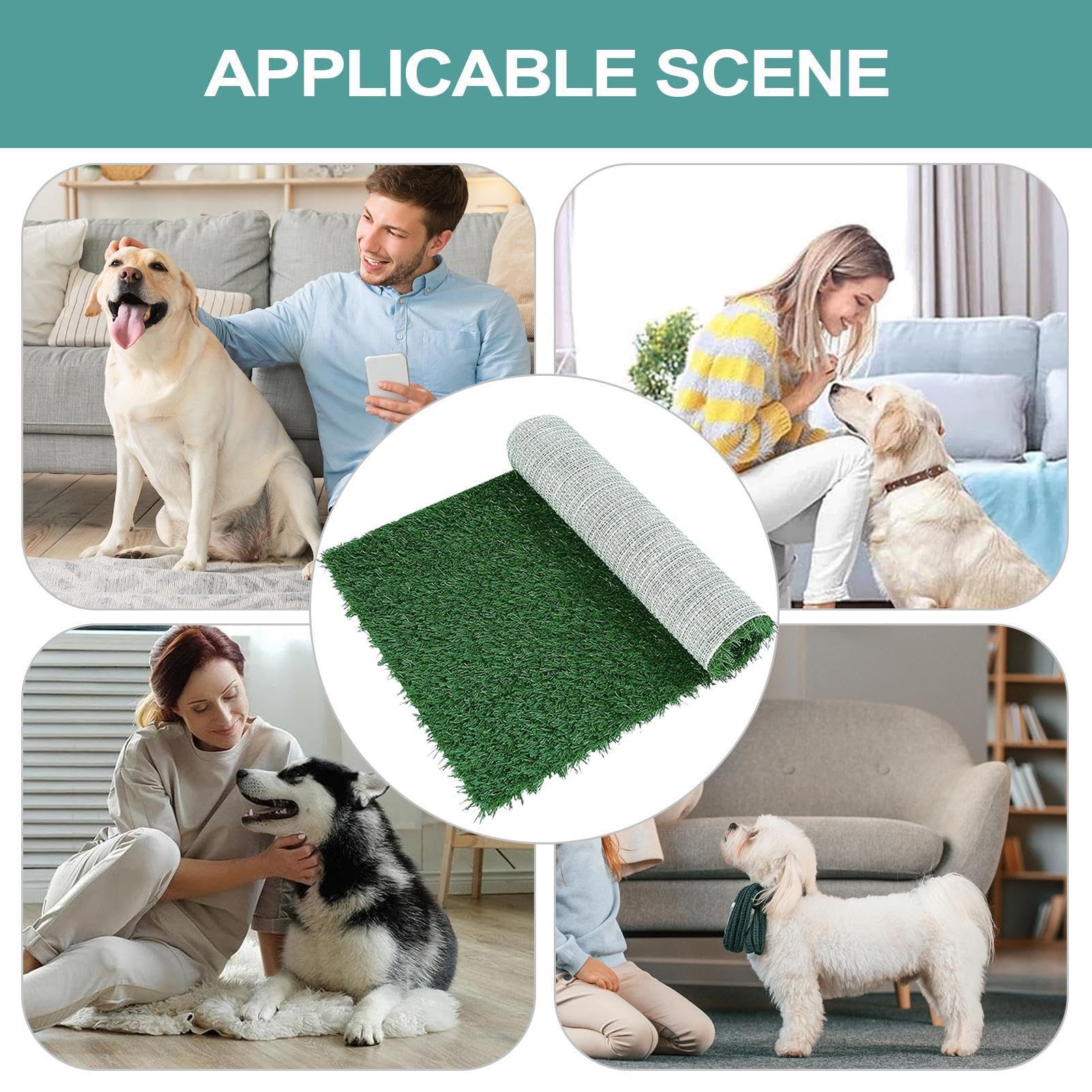 Tapis d'pour Chiens Accessoires d'Éducation à la Propreté Artificiels pour