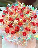 Vista 4 de JOYIT Rollo de Celofán Iridiscente de 35 pulgadas x 50 pies – Rollo de Celofán Iridiscente, Papel de Regalo Arcoíris para Cestas de Regalo de Flores