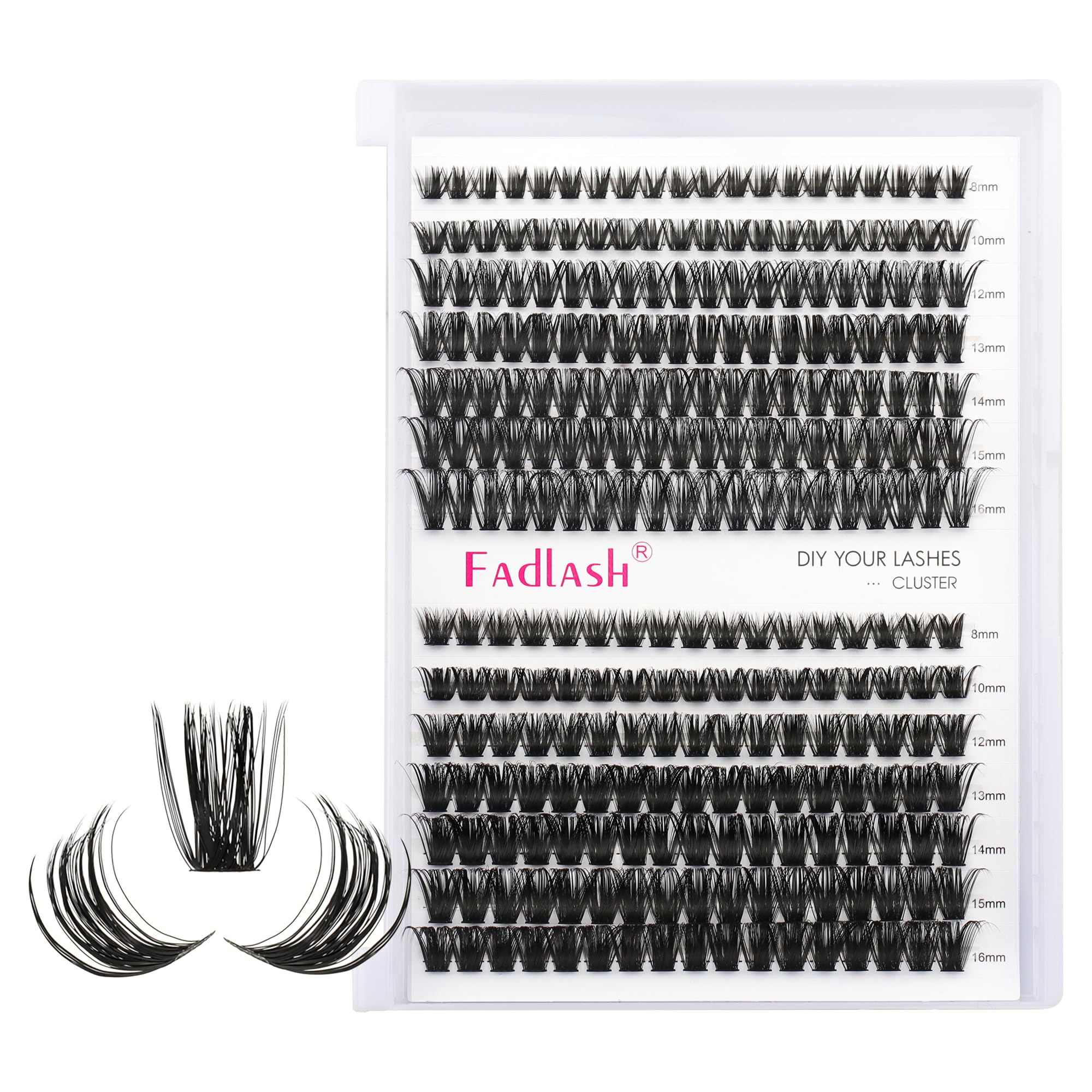 FADLASH Lash 120pcs 0.07mm D Curl 8-16mm 40D Mixed Trays Customizable DIY Eyelash Extensions for Beginners — view 95