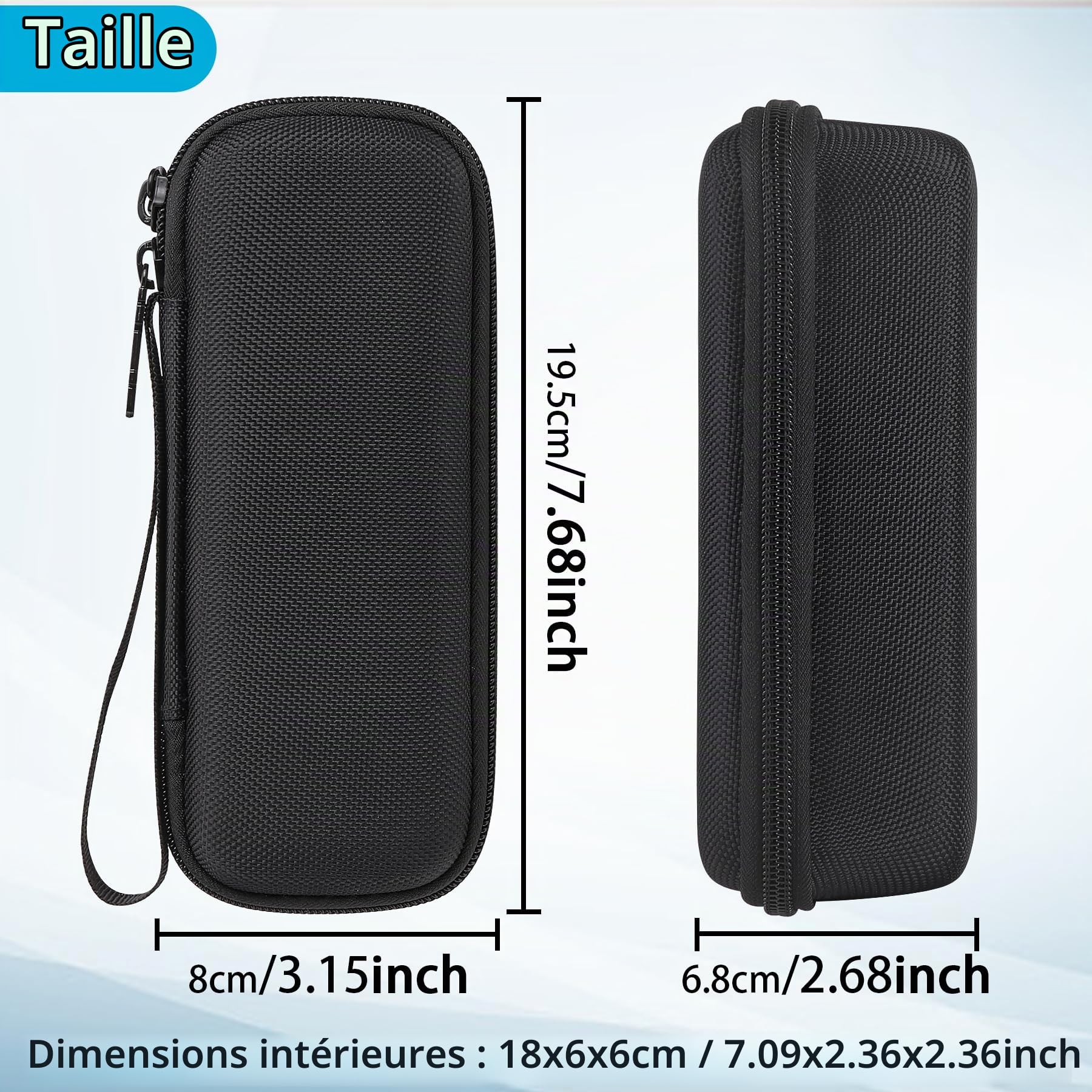 Khanka Étui pour Anker Zolo 25,000mAh/Prime 27,650mAh Batterie Externe | Compatible avec Anker Zolo Power Bank 25,000mAh(165W)/Prime 27,650mAh Power;Étui Rigide de Rangement,Noir,Étui uniquement