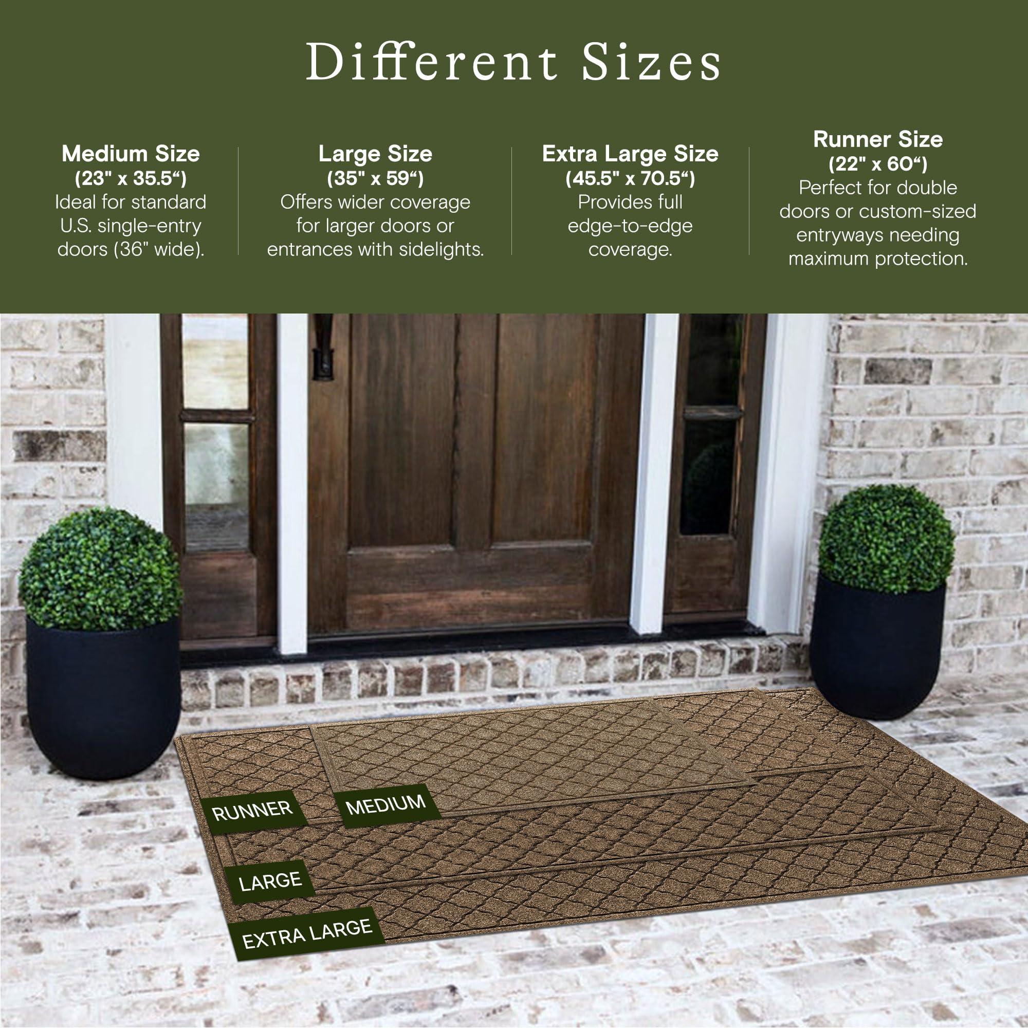 WaterHog Cordova Front Door Mat Indoor Outdoor Entrance, All-Weather Mats — Amazon image 3