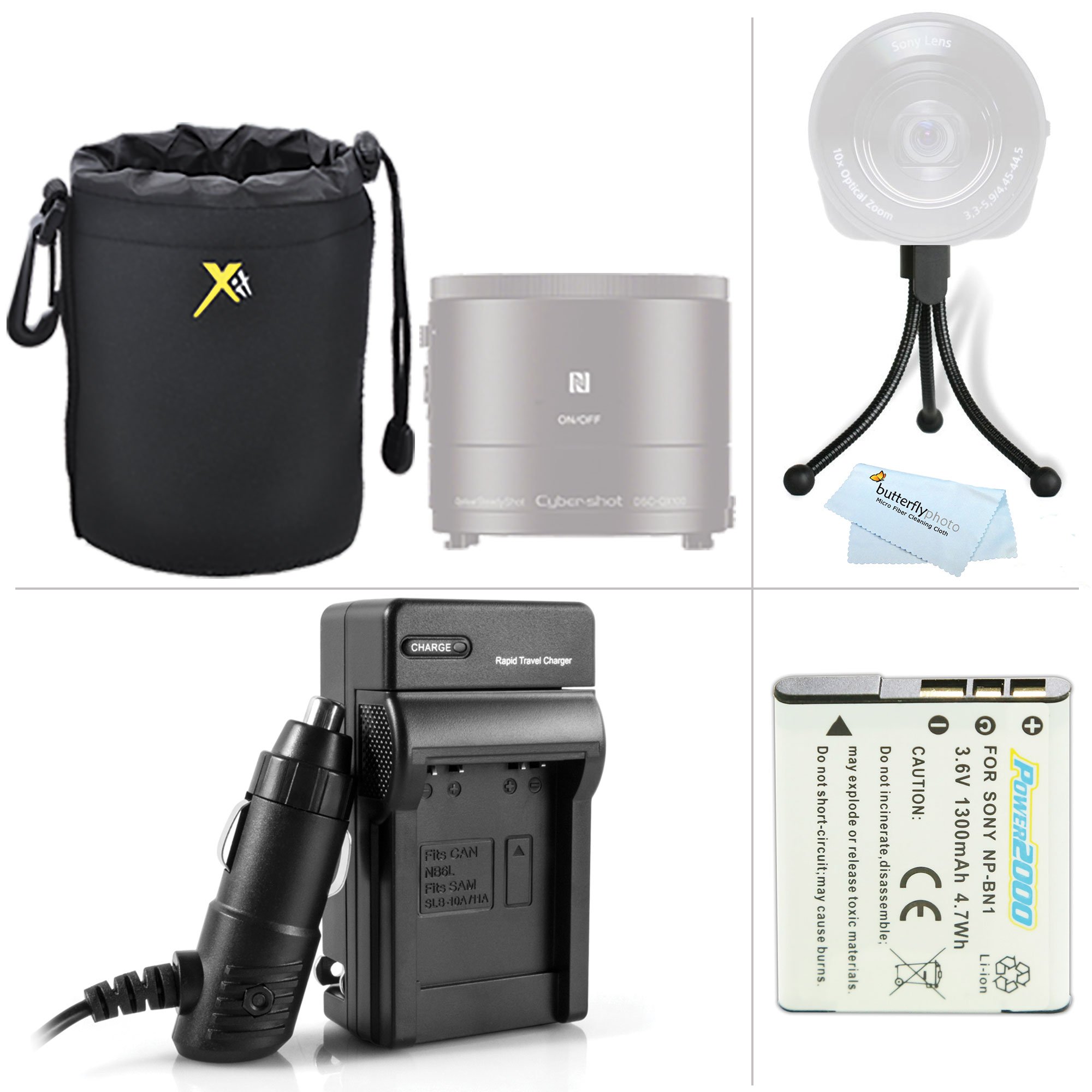 Must Have Accessories Kit For Sony Cyber Shot Dsc Qx10