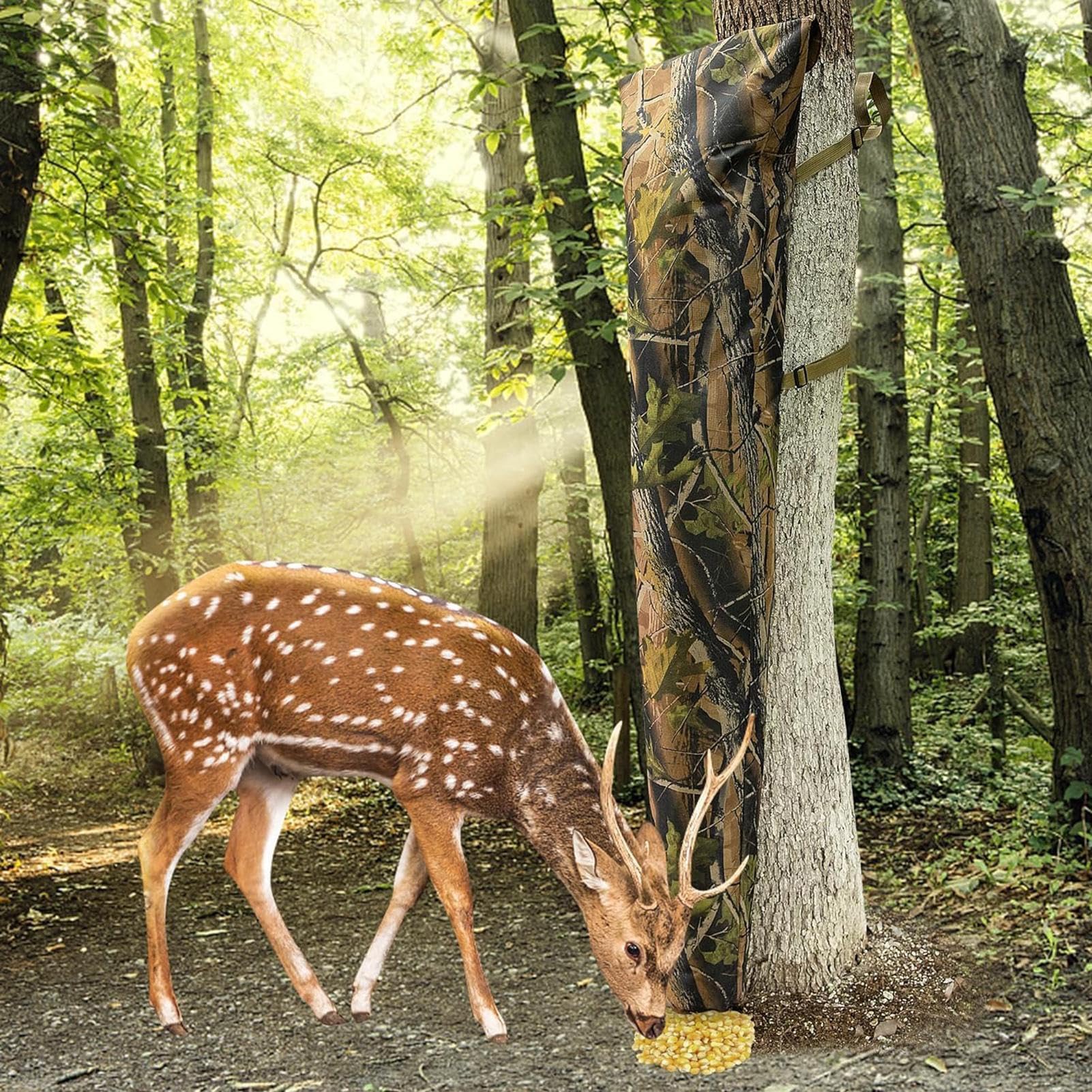 Deer Feeder Bag, Grande capacità Deer Corn Feeder, Leggero Deer Feeder Bag, Alimentatore di caccia all'esterno, Mangiatoia per cervi portatile, Mangiatoia per cervi portatile, Mangiatoia per cervi