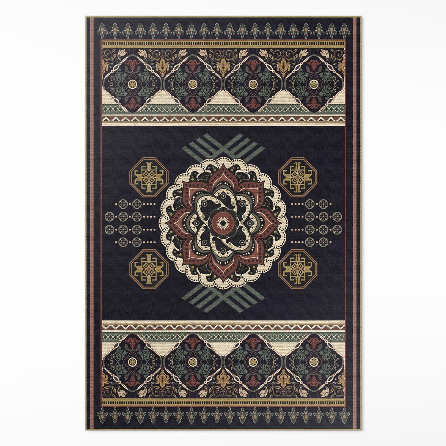 Tapis en vinyle 140x210 cm rectangulaire pour cuisine et salon Floorart
