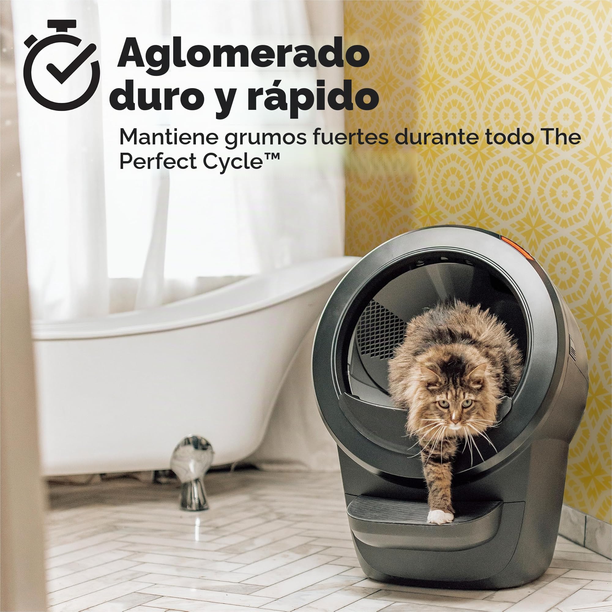 Purina Tidy Cats Arena para Gatos, fórmula de Control de olores para Gatos con Robot aglutinante, Caja de 22 Libras