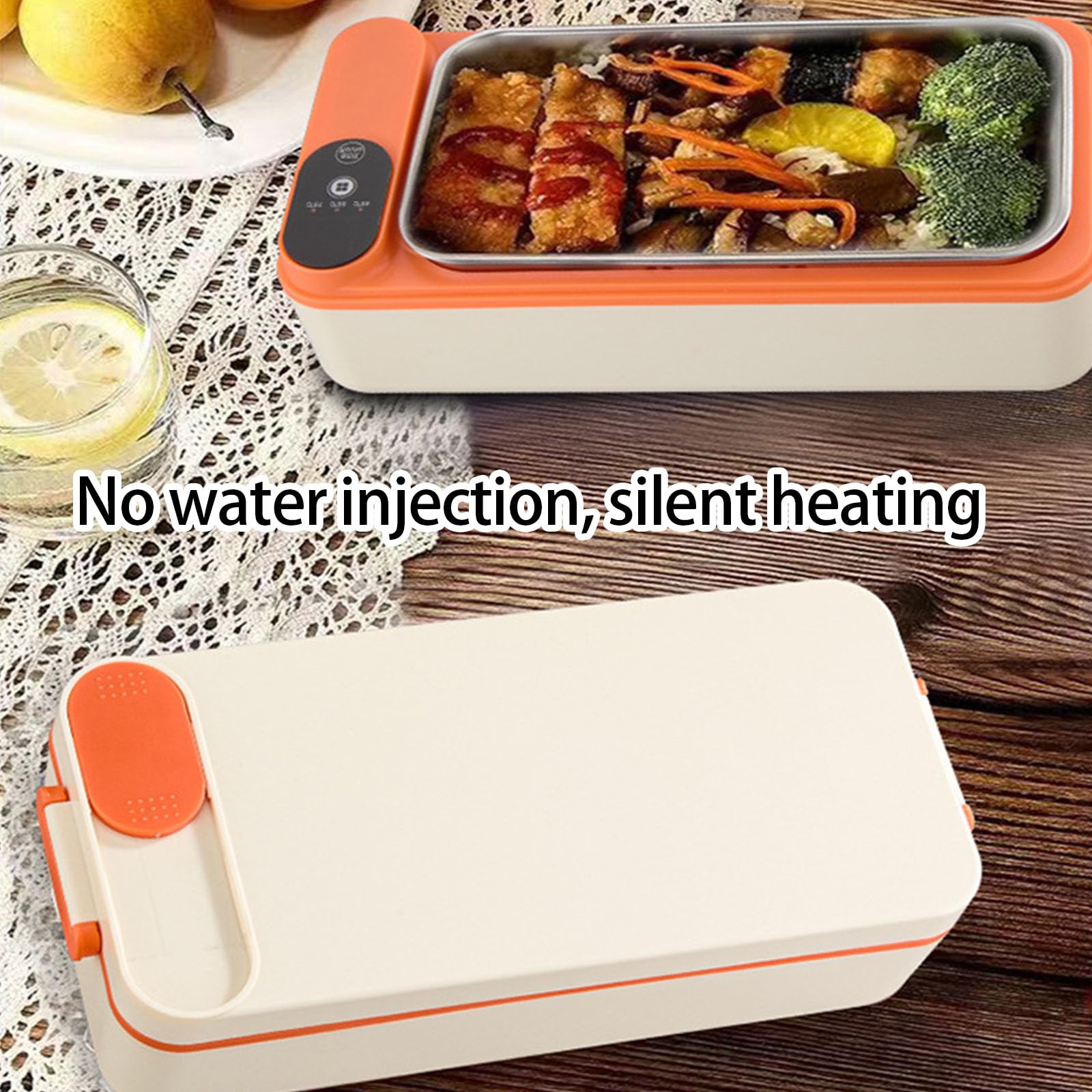 Scatola per il pranzo con riscaldamento elettrico per studenti a batteria ricaricabile con controllo digitale portatile