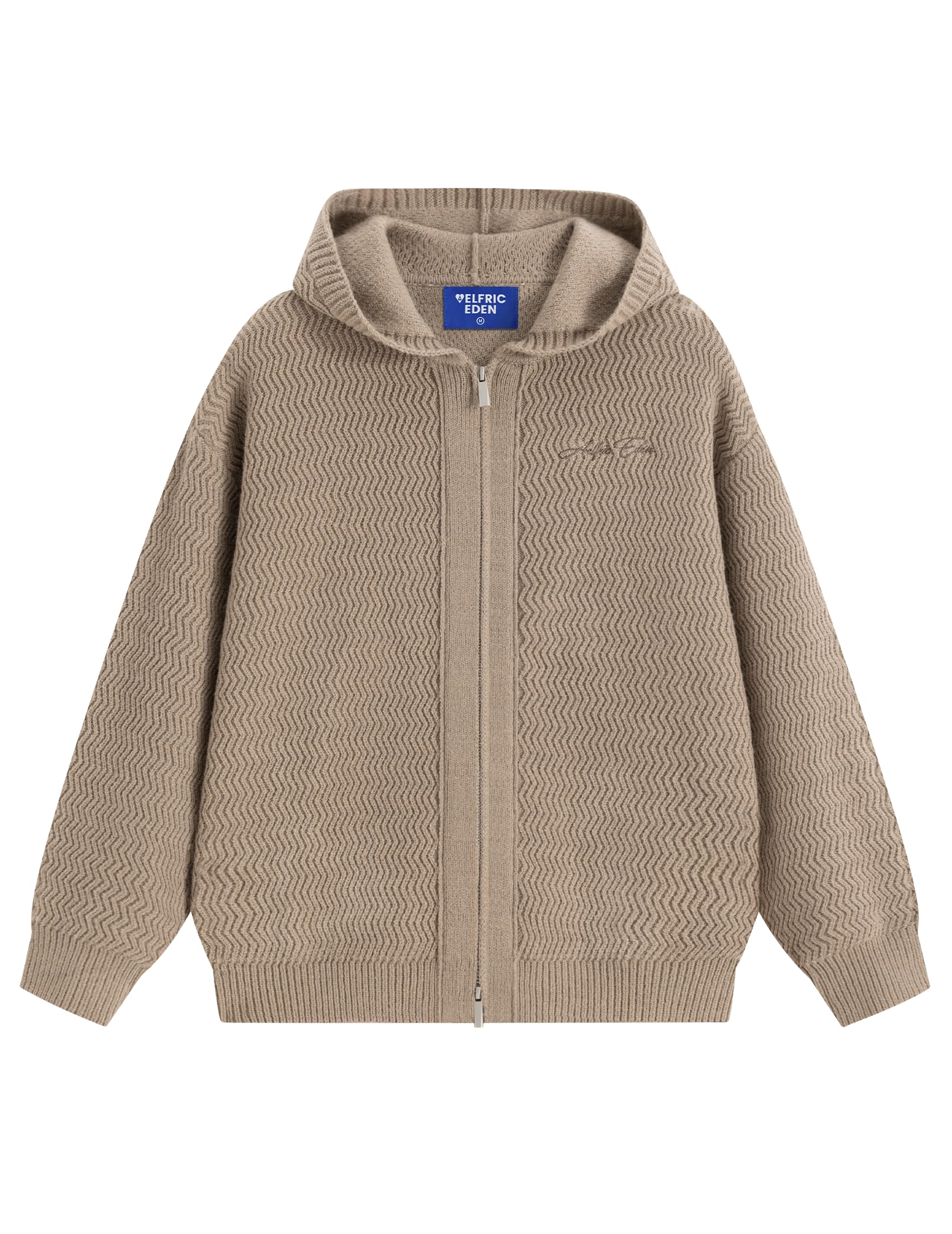 Aelfric Eden Kardigan damski zamek błyskawiczny sweter Basic Cardigan | Sweter z zamkiem błyskawicznym Sweter z dzianiny Wzór warkocz Dzianinowy Kardigan Dzianinowy Sweter Na Co Dzień Jesień Zima